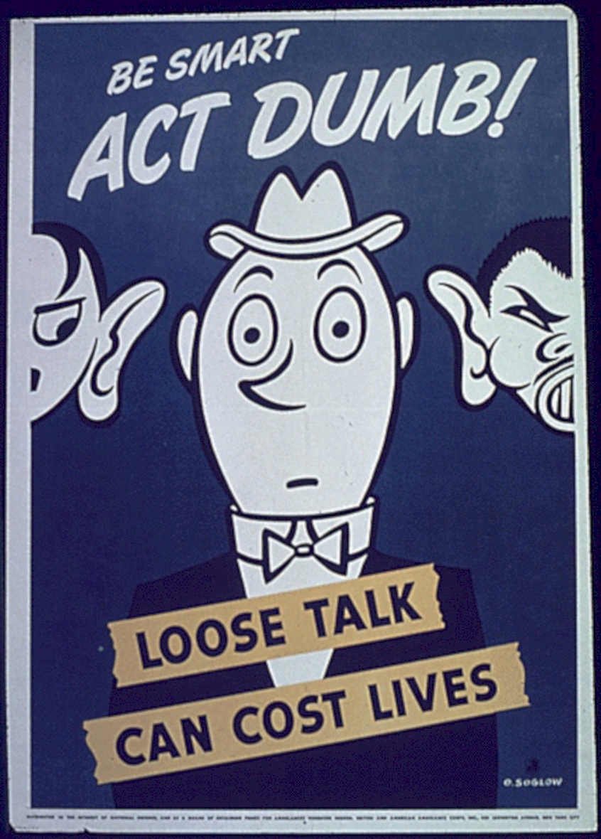 Warning Talk Lives Vintage Retro Advert Ads A4 Photo Print