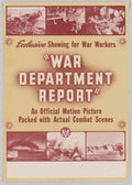 Warreport Poster Combatscenes American World War II Advert Poster