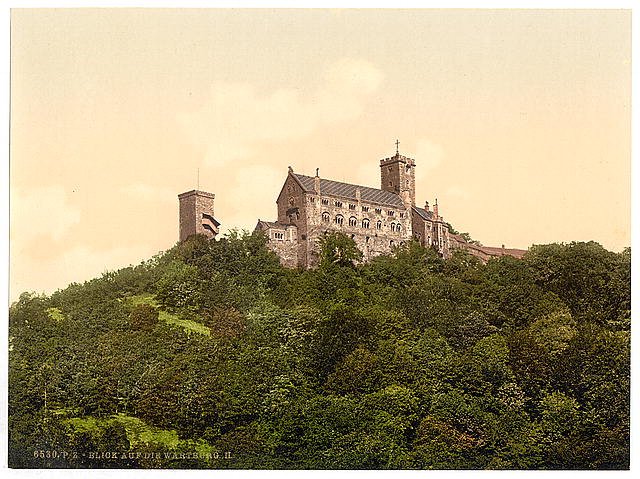 Wartburg II Wartburg Thuringia Vintage A4 Photo Print