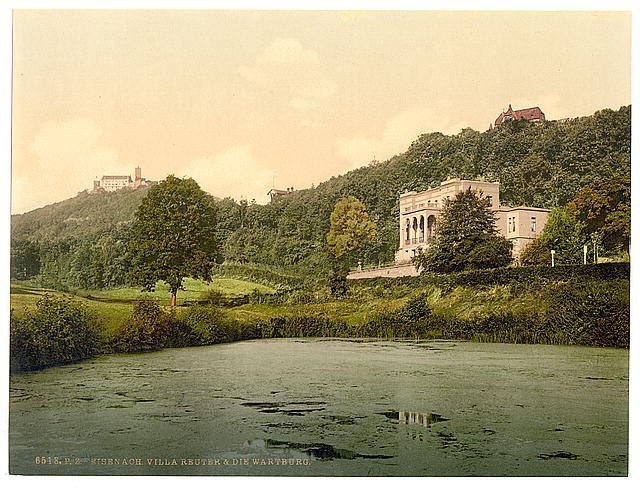 Wartburg and Villa Reuter Thuringia Vintage A4 Photo Print