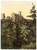Wartburg from Eisenach Castle Thuringia Vintage A4 Photo Print