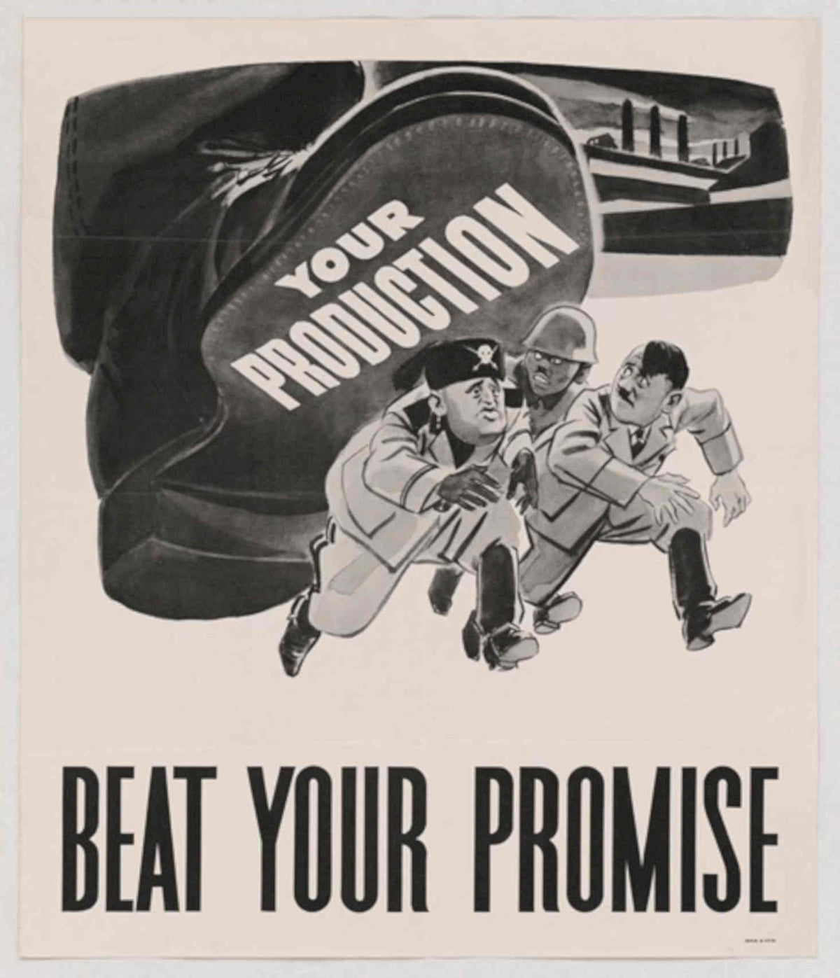 Wartime Boot Promise American World War II Advert Poster