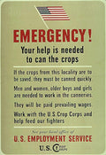 Wartime Crops Help Vintage Retro Advert Poster A4 Photo Print