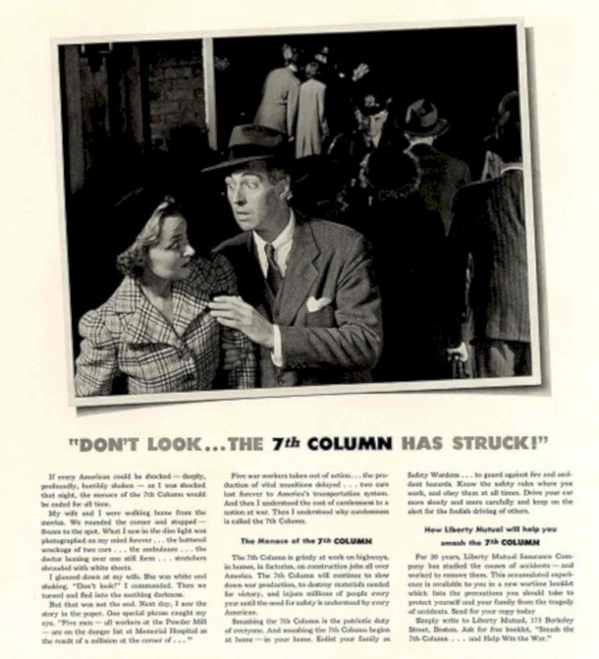 Wartime Discussion Column 1940s Vintage Retro Advert Poster