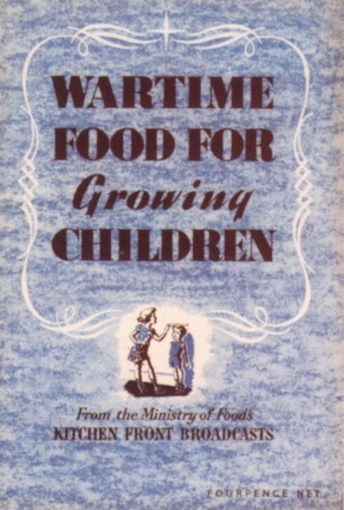 Wartime Food Children 1950s Vintage Retro Advert Poster