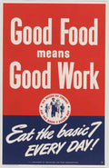 Wartime Food Us American World War II Advert Poster