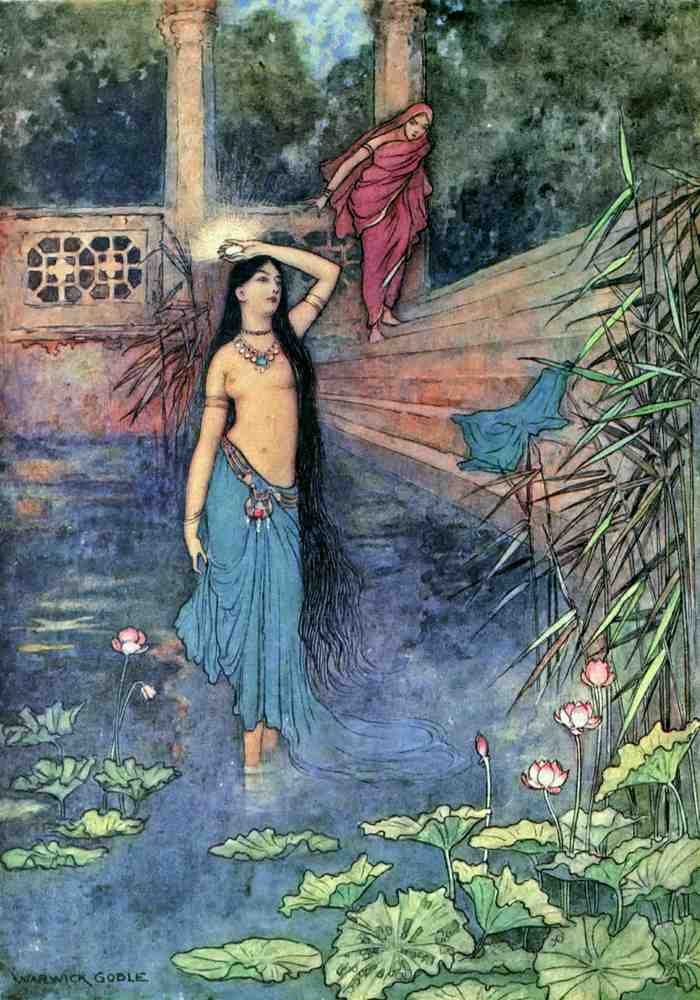 Warwick Goble Vol 1 004 Vintage Illustration A4 Photo Print
