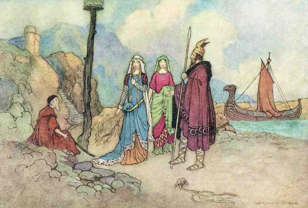 Warwick Goble Vol 1 054 Vintage Illustration A4 Photo Print
