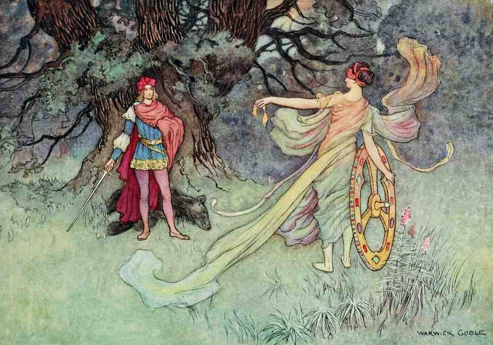 Warwick Goble Vol 2 025 Vintage Illustration A4 Photo Print