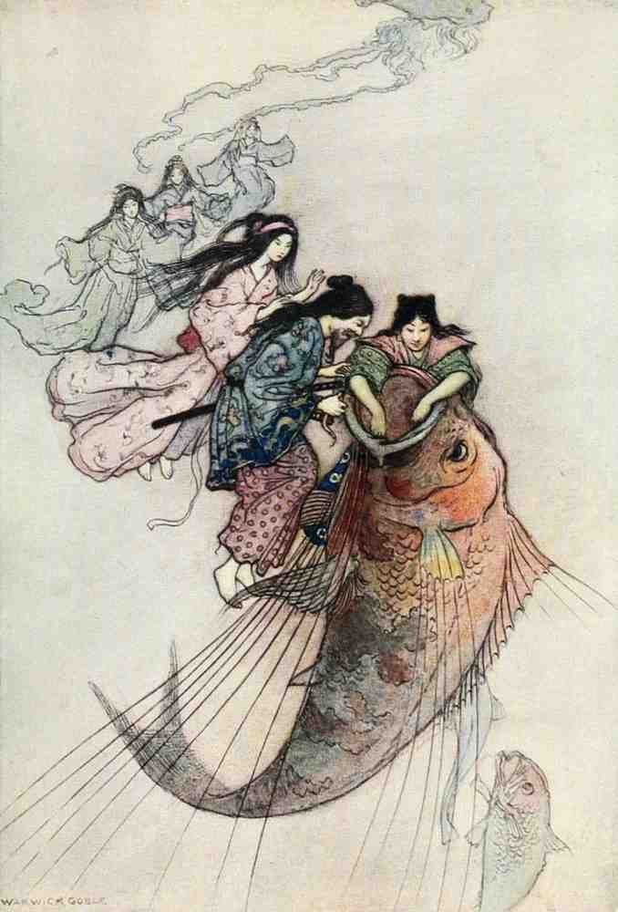 Warwick Goble Vol 2 057 Vintage Illustration A4 Photo Print