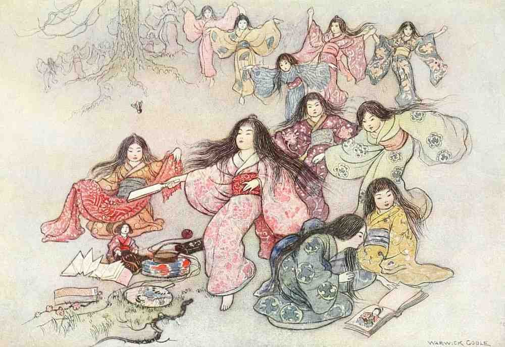 Warwick Goble Vol 2 078 Vintage Illustration A4 Photo Print