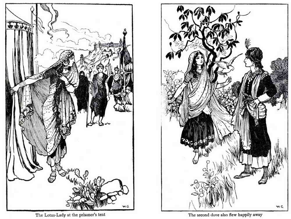 Warwick Goble Vol 2 093 Vintage Illustration A4 Photo Print
