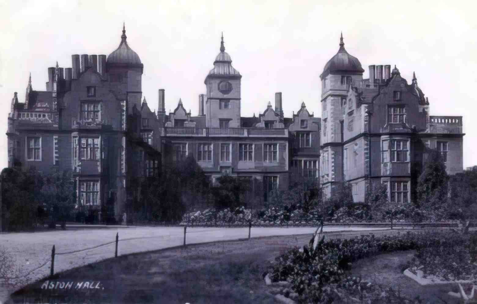 Warwickshire Birmingham Aston Hall 1905 Vintage A4 Photo Print