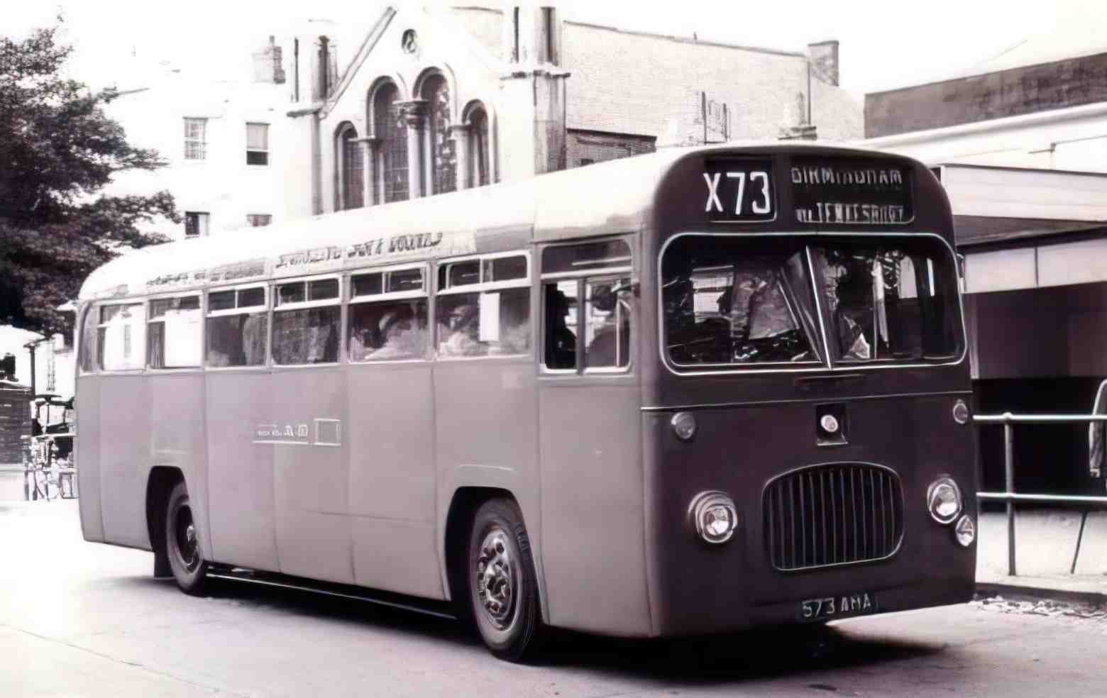 Warwickshire Birmingham Single Decker Bus 1950s 1 Vintage A4 Photo Print