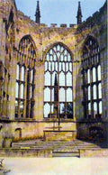 Warwickshire Coventry Cathedral Altar 1960s vintage old A4 Photo Print