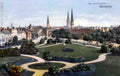 Warwickshire Coventry The 3 Spires 1900s Vintage A4 Photo Print