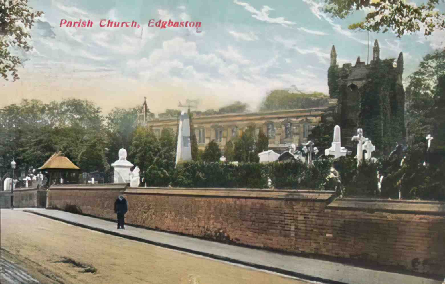 Warwickshire Edgbaston Parish Church Vintage A4 Photo Print