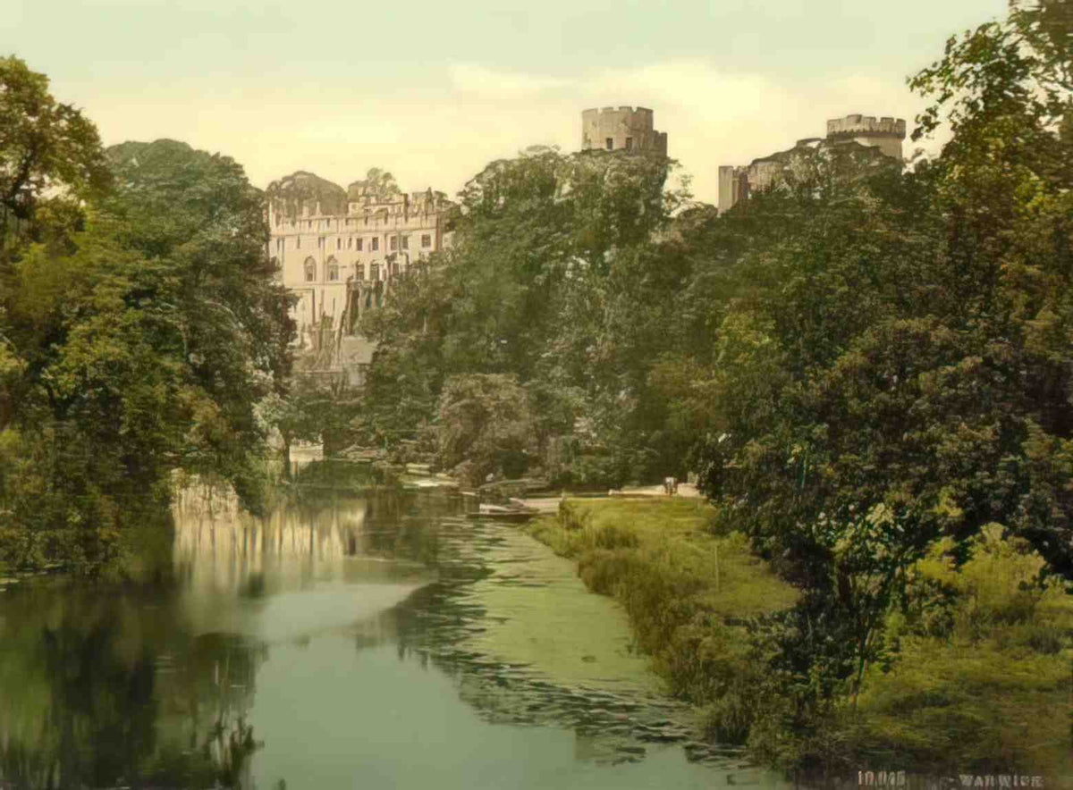 Warwickshire Warwick Vintage A4 Photo Print