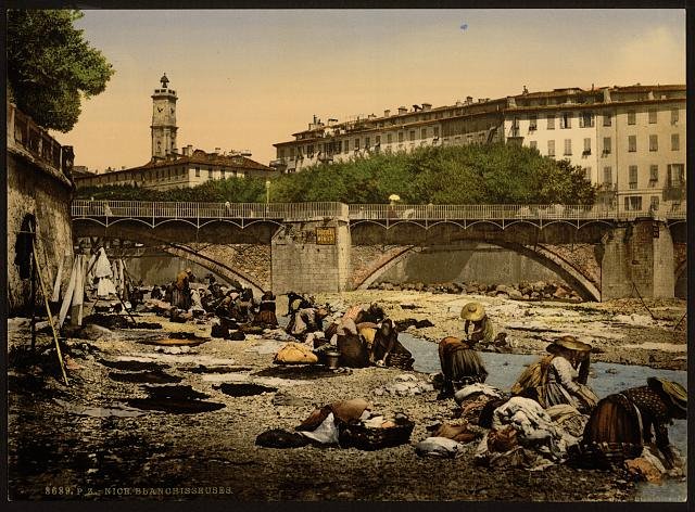 Washerwomen Blanchisseuses Nice Vintage A4 Photo Print