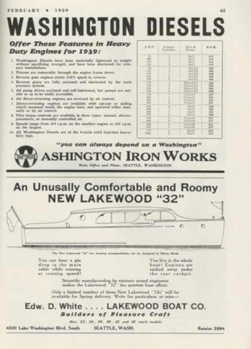 Washington Dielses Lakewood Vintage Retro Advert Ads A4 Photo Print