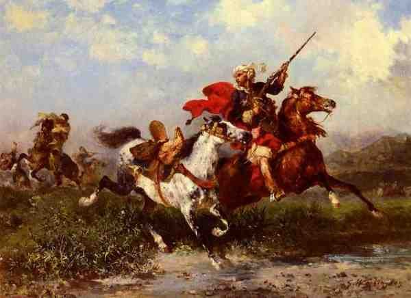 Washington Georges Combats De Cavaliers Arabes 5 A4 Photo Print