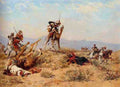 Washington Georges The Skirmish 5 A4 Photo Print