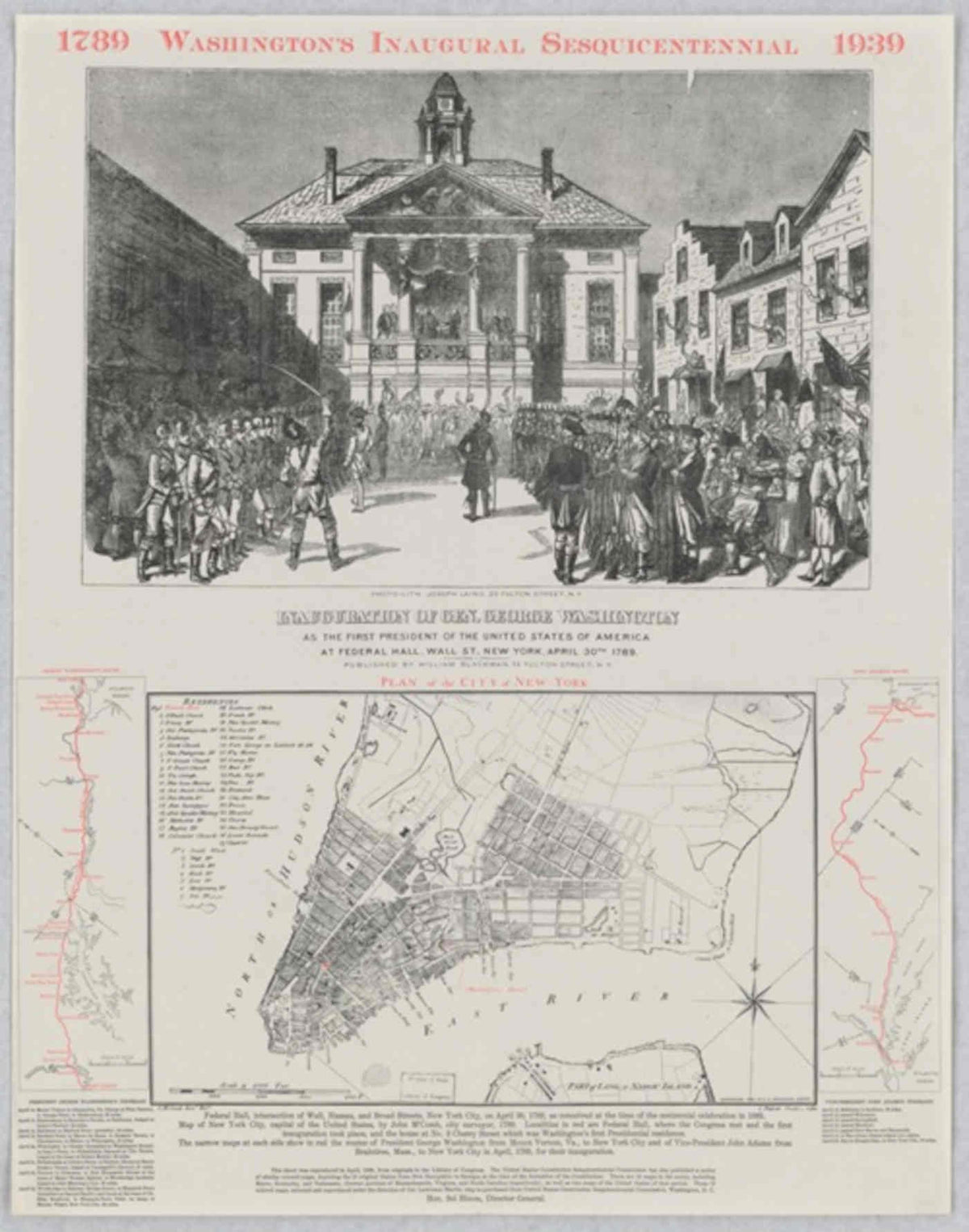 Washington House Map American World War II Advert Poster
