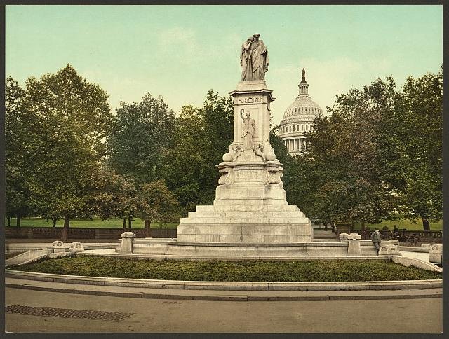 Washington Naval Monument Vintage A4 Photo Print
