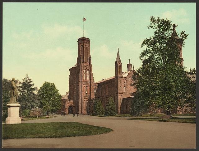 Washington Smithsonian Institution Vintage A4 Photo Print