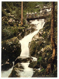 Wasserfall Gertelbach Baden Vintage A4 Photo Print