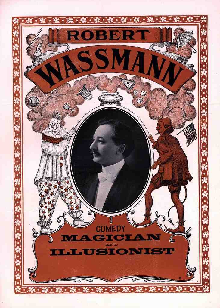 Wassmann 2 Magic Magician Vintage A4 Photo Print