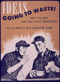 Waste Ideas Men Vintage Retro Advert Poster A4 Photo Print