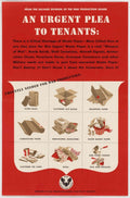 Waste Paper Shortage American World War II Advert Poster