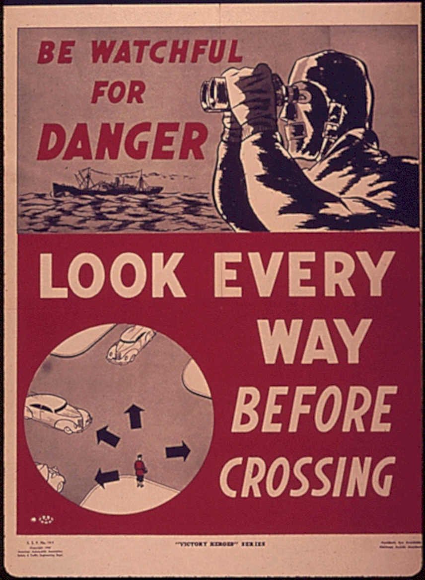 Watchful Danger Soldier Vintage Retro Advert Poster A4 Photo Print