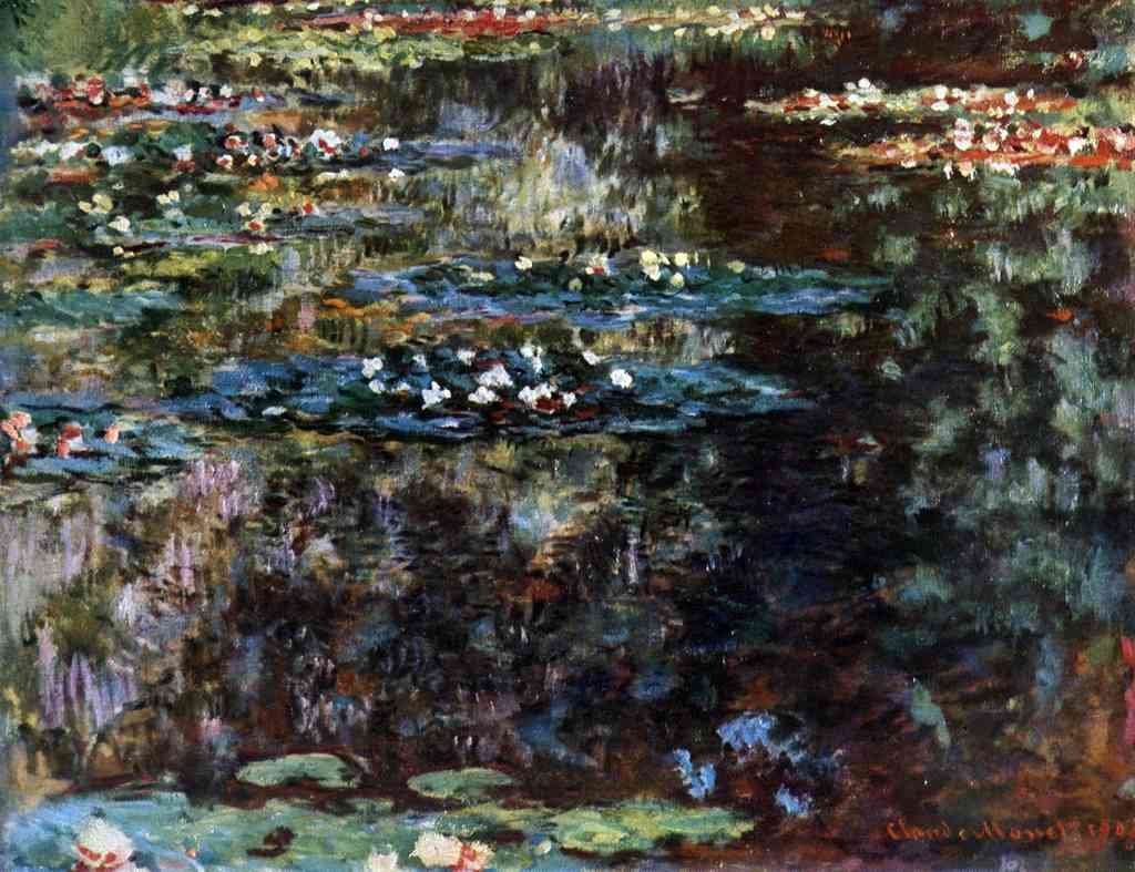 Water Garden At Giverny Monet A4 Photo Print