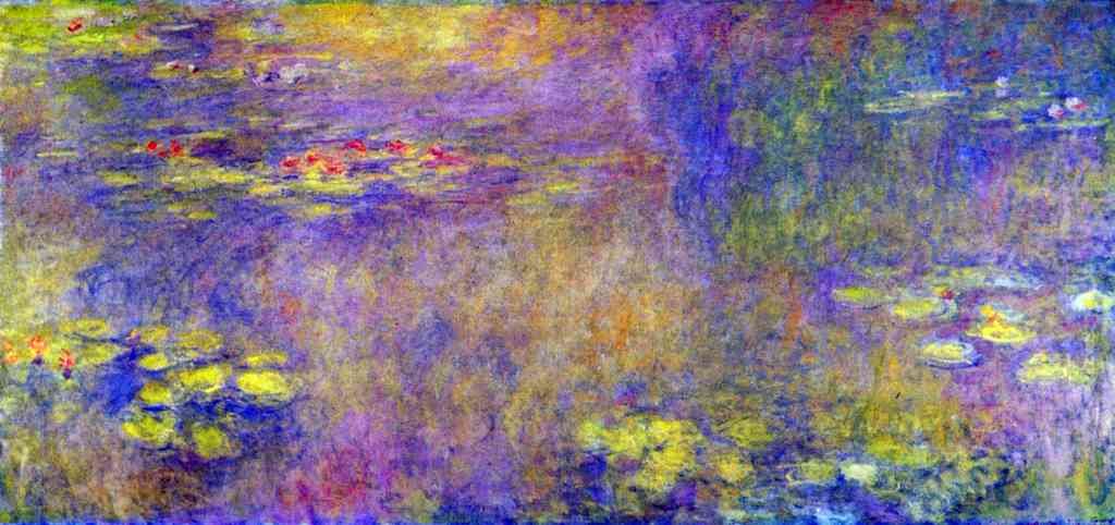 Water Lilies Yellow Nirvana Monet A4 Photo Print