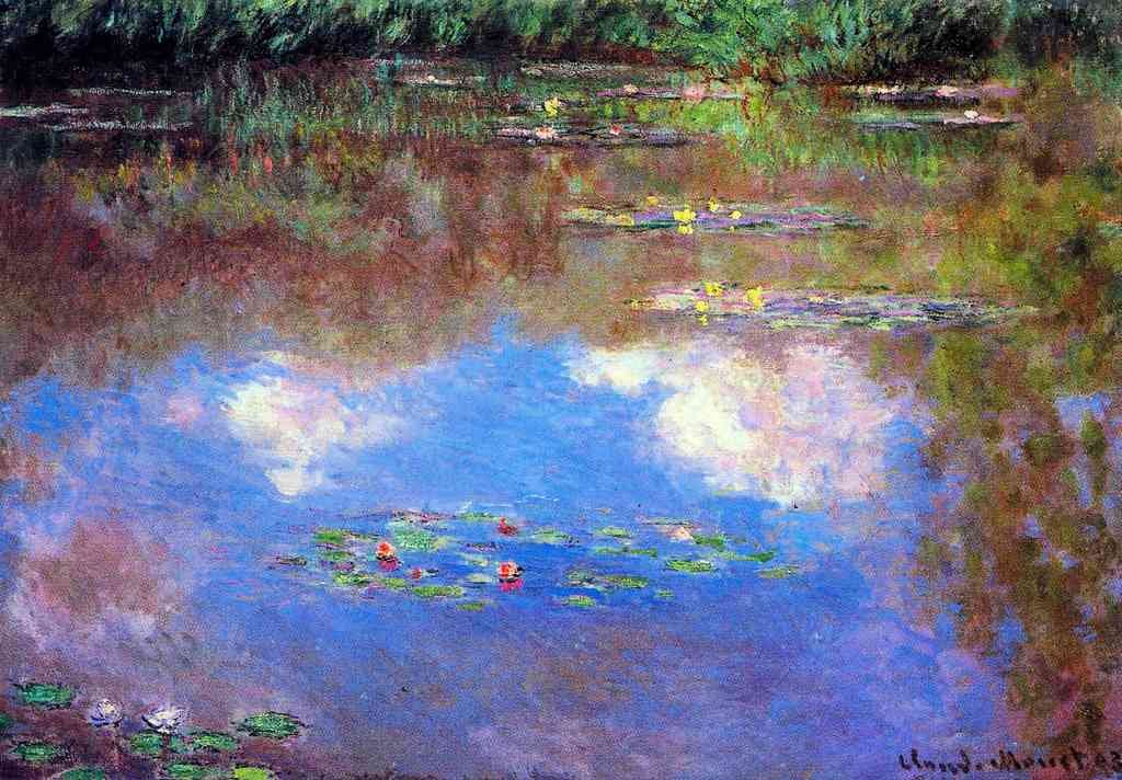 Water Lily Pond 4 Monet A4 Photo Print