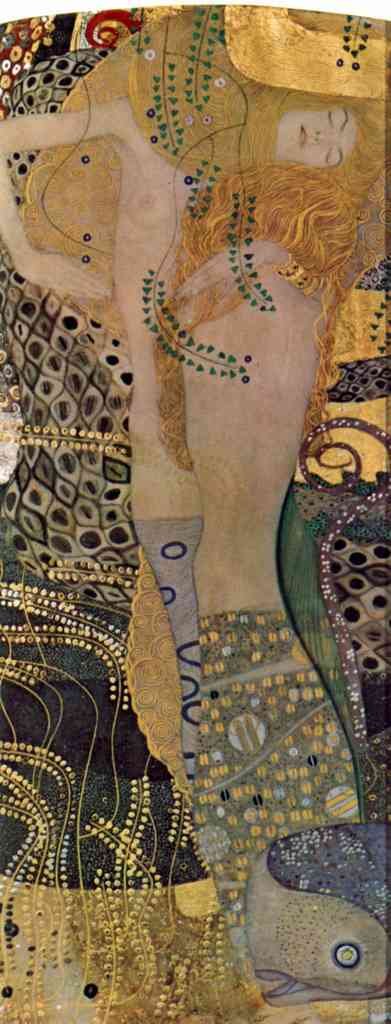 Water Snakes Friends I Klimt A4 Photo Print
