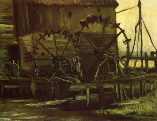 Water Wheels Of Mill At Gennep 1884 A4 Photo Print