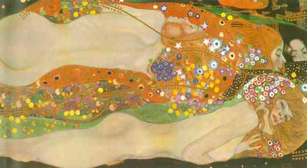 Water snakes friends II by Klimt A4 Photo Print