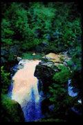 Waterfalls 027012 Nooksack Falls A4 Limited Edition Watercolour Print