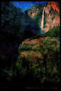 Waterfalls 027014 Upper And Lower Waterfalls A4 Limited Edition Watercolour Print