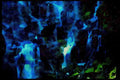 Waterfalls 027021 Multiple Waterfalls Over Rock Wall A4 Limited Edition Watercolour Print