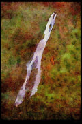 Waterfalls 027036 Waterfall Down Side Of Mountain A4 Limited Edition Watercolour Print