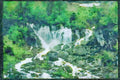 Waterfalls 027038 Snow fed Waterfall A4 Limited Edition Watercolour Print
