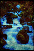 Waterfalls 027057 Milky Waterfall A4 Limited Edition Watercolour Print