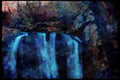 Waterfalls 027066 Close Up Of Waterfall Over Rocks A4 Limited Edition Watercolour Print