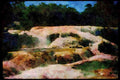 Waterfalls 027099 Wide River Waterfalls A4 Limited Edition Watercolour Print