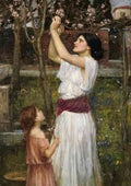 Waterhouse Gathering Almond Blossoms USE 2025 A4 Photo Print