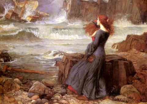 Waterhouse John William Miranda The Tempest A4 Photo Print